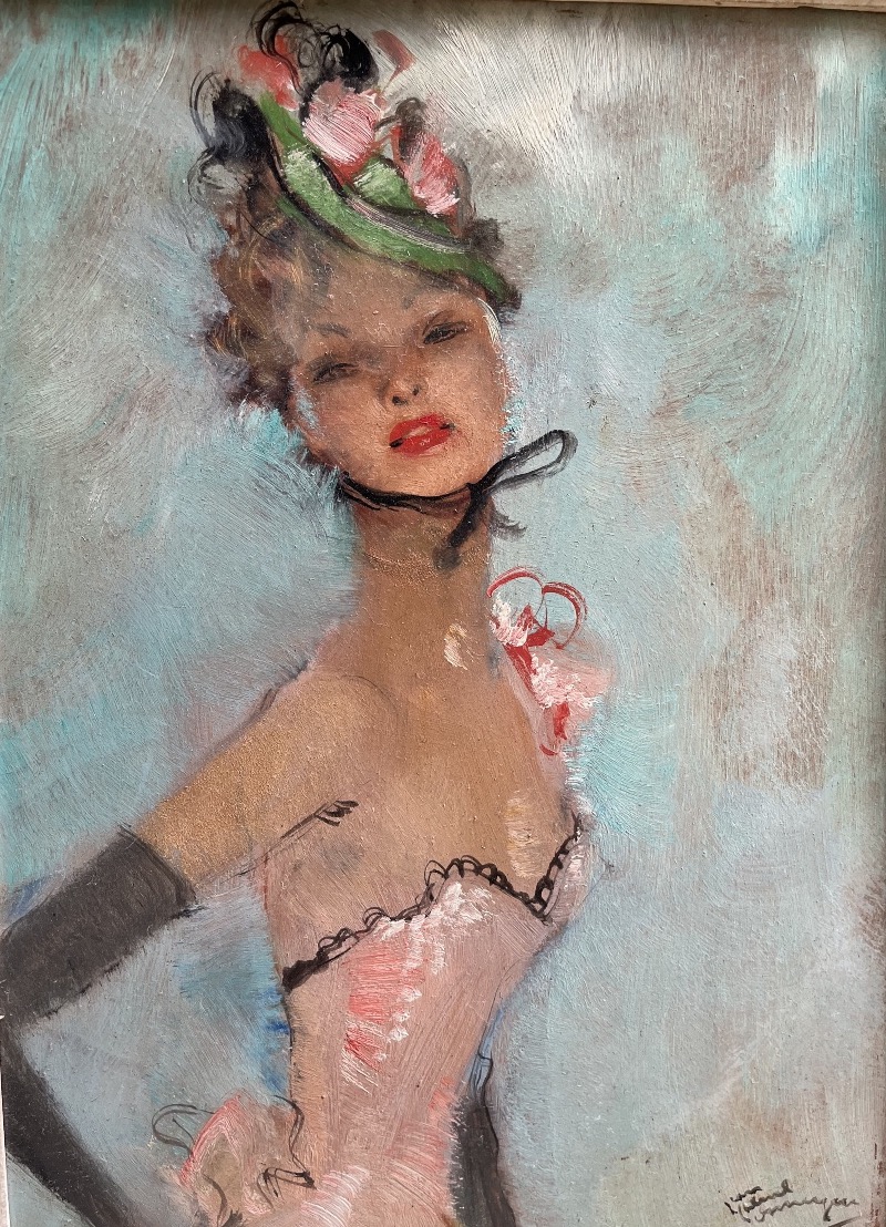 Jean Gabriel Domergue - huile sur panneau -photo-4