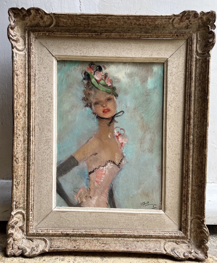 Jean Gabriel Domergue - huile sur panneau 