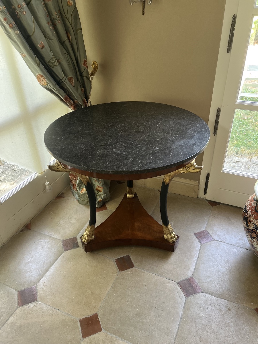 Empire-period Mahogany Tripod Side Table -photo-4