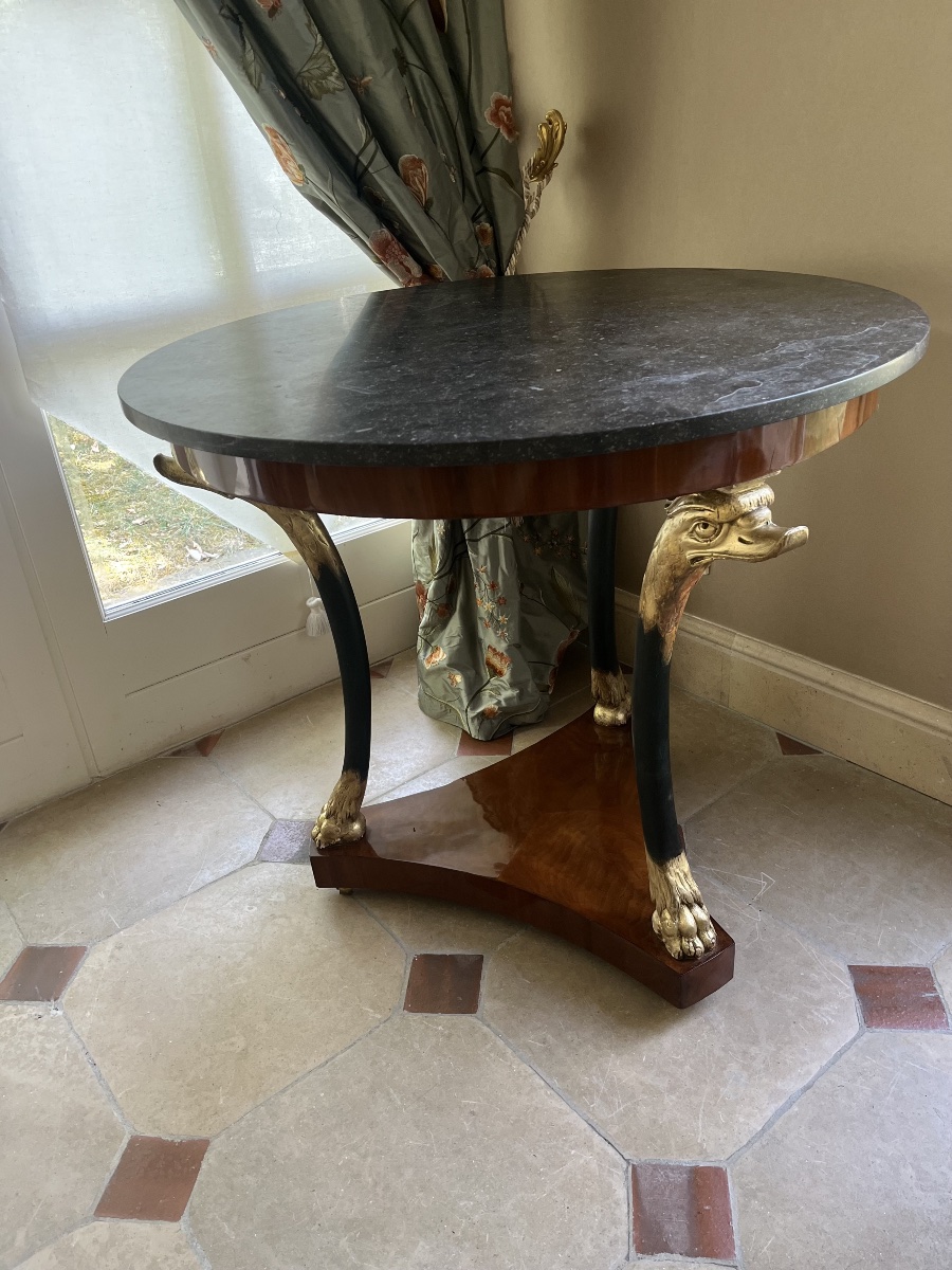 Empire-period Mahogany Tripod Side Table -photo-2