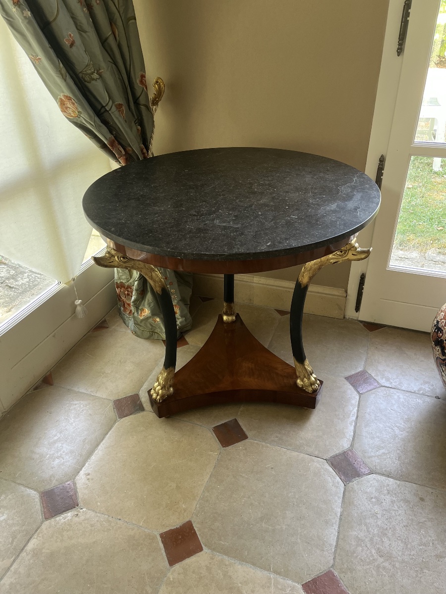 Empire-period Mahogany Tripod Side Table -photo-5