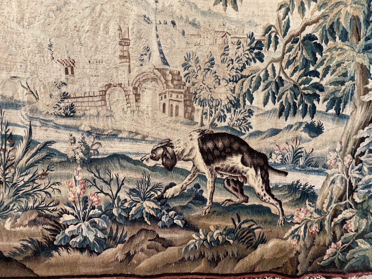 Large 18th-century Aubusson Tapestry -photo-1