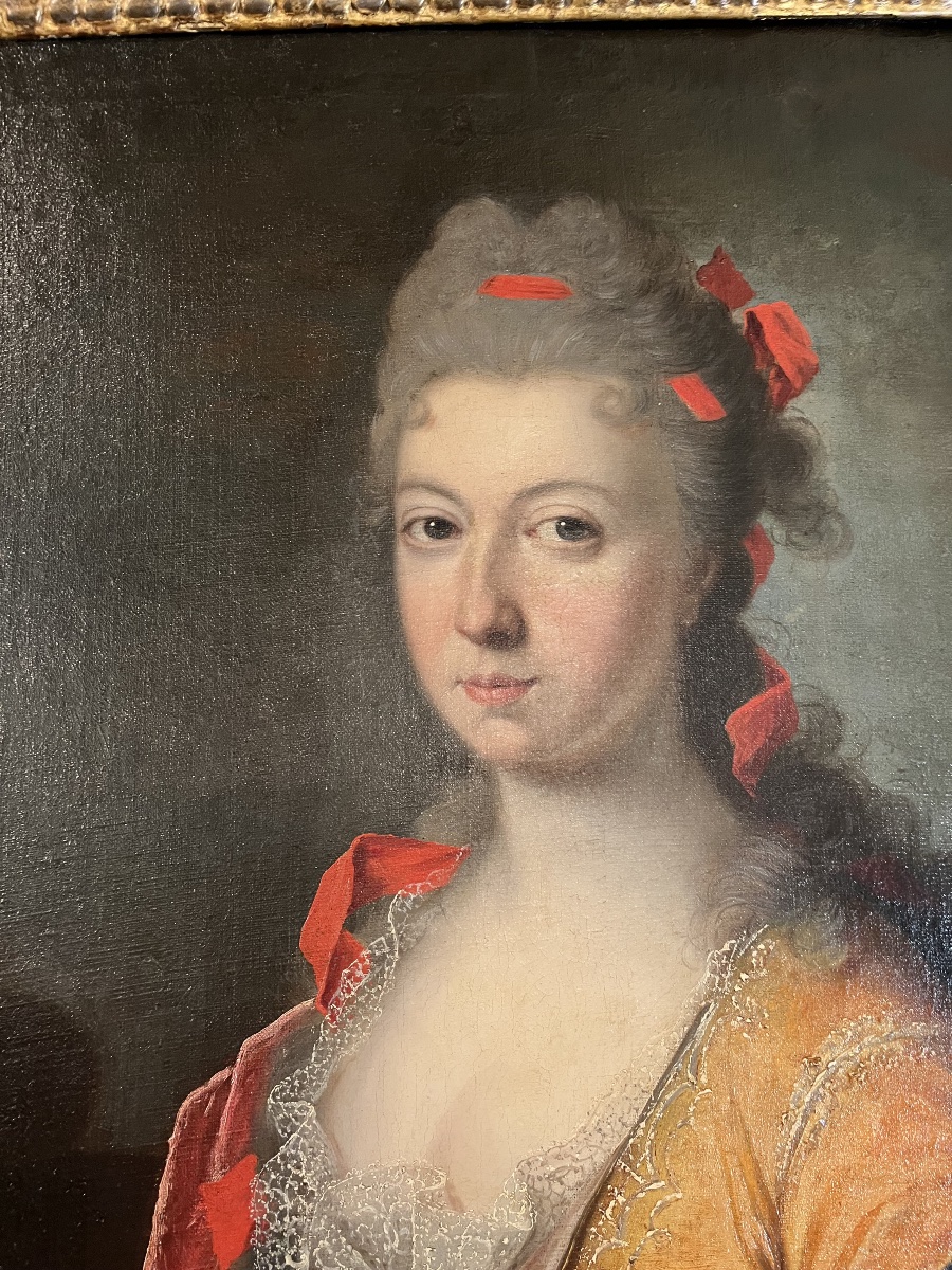 18th-century Portrait Of A Woman With A Red Ribbon -photo-4