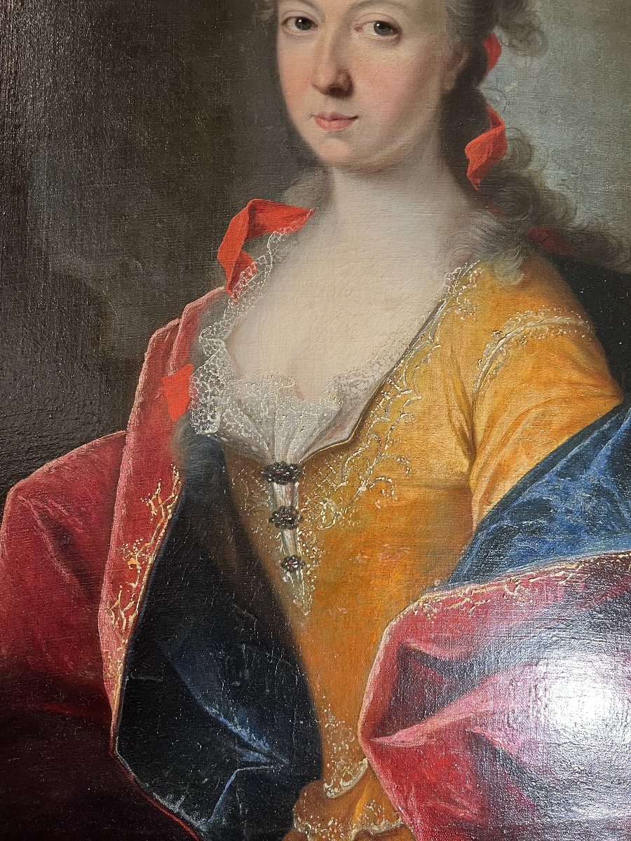 18th-century Portrait Of A Woman With A Red Ribbon -photo-7