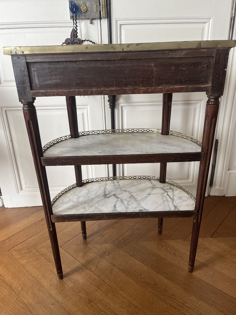 Louis XVI-era Mahogany Console Table -photo-2