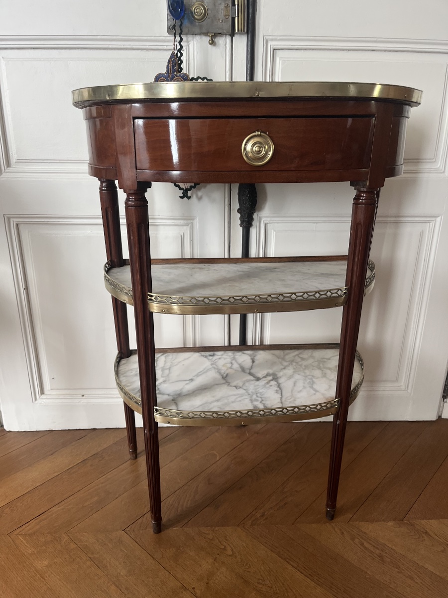 Louis XVI-era Mahogany Console Table 
