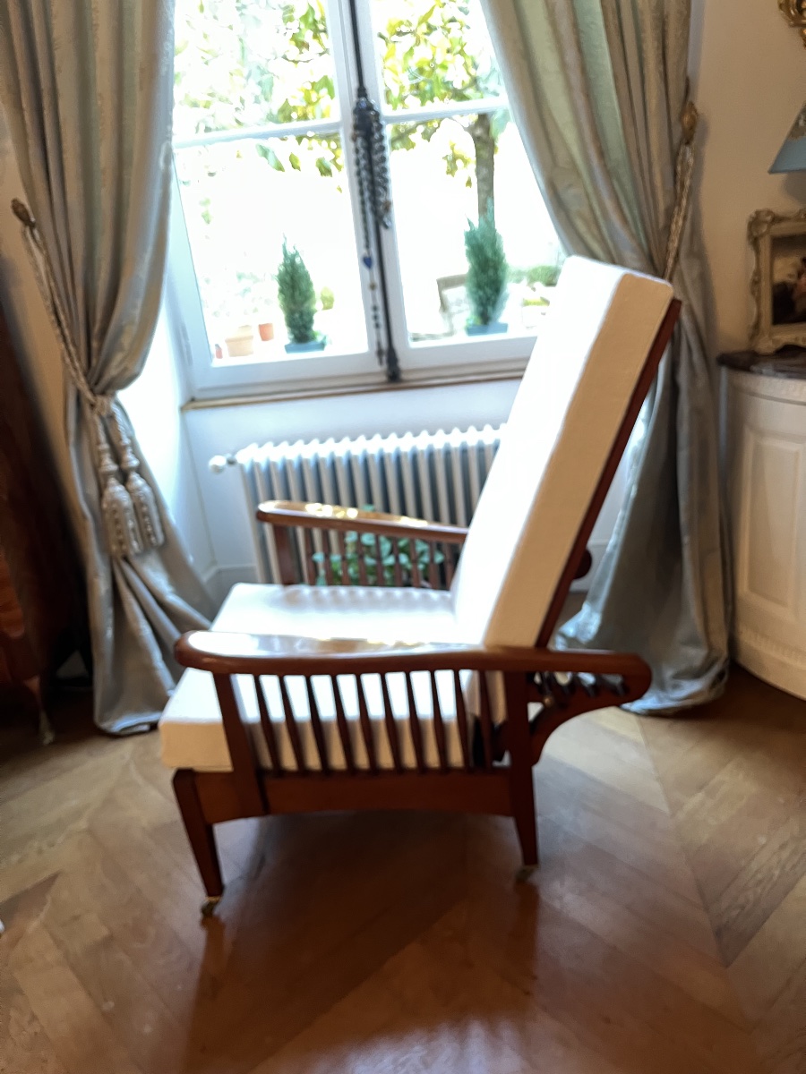 Fauteuil Maurice en acajou  d’epoque art- déco-photo-2