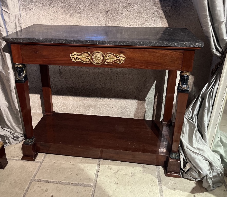 Console en acajou d’époque empire