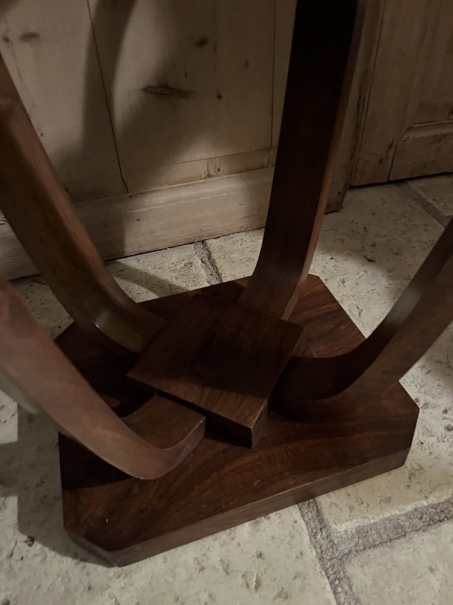 Art Deco Walnut Side Table-photo-1