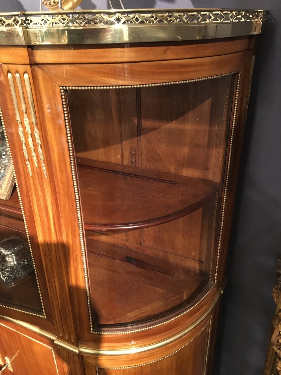 Vitrine En Acajou Blond - Epoque Louis XVI-photo-4