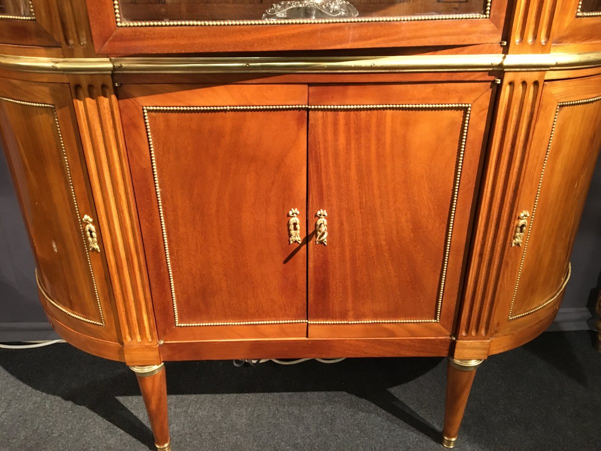 Vitrine En Acajou Blond - Epoque Louis XVI-photo-1