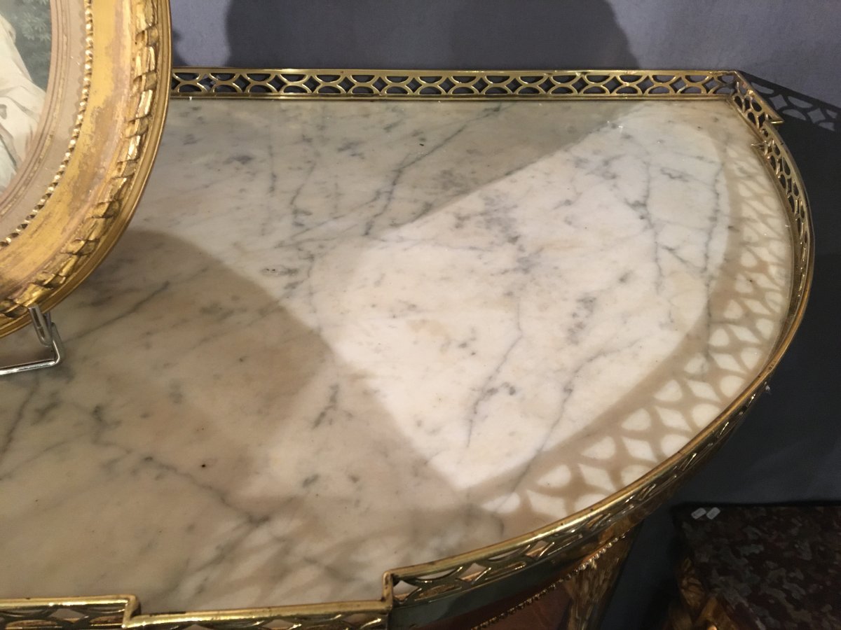 Vitrine En Acajou Blond - Epoque Louis XVI-photo-2