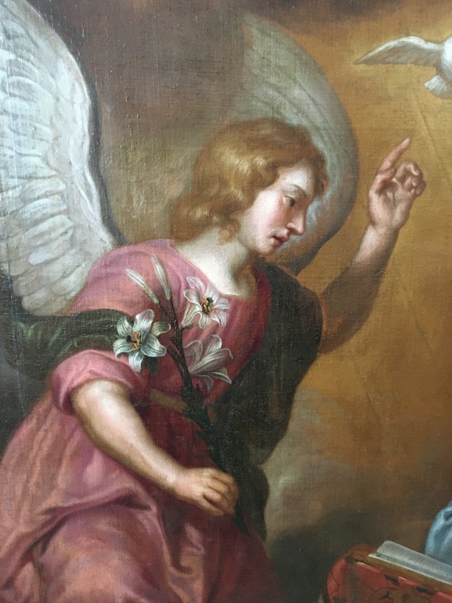 The Annunciation - Painting From 17th-photo-3