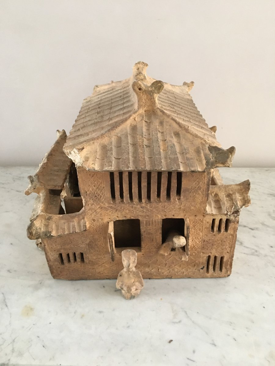 Miniature Terracotta House - Han Period-photo-3