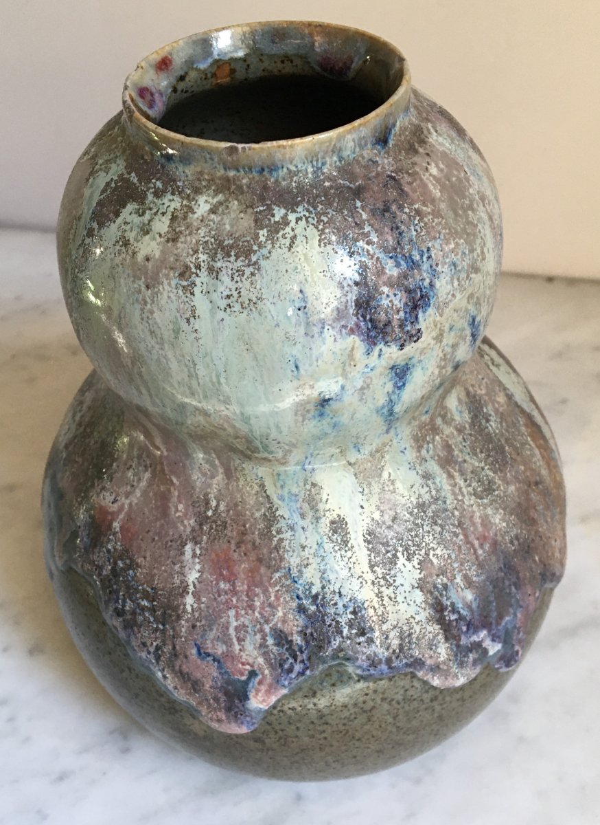 Glazed Stoneware Vase - Grem-photo-2