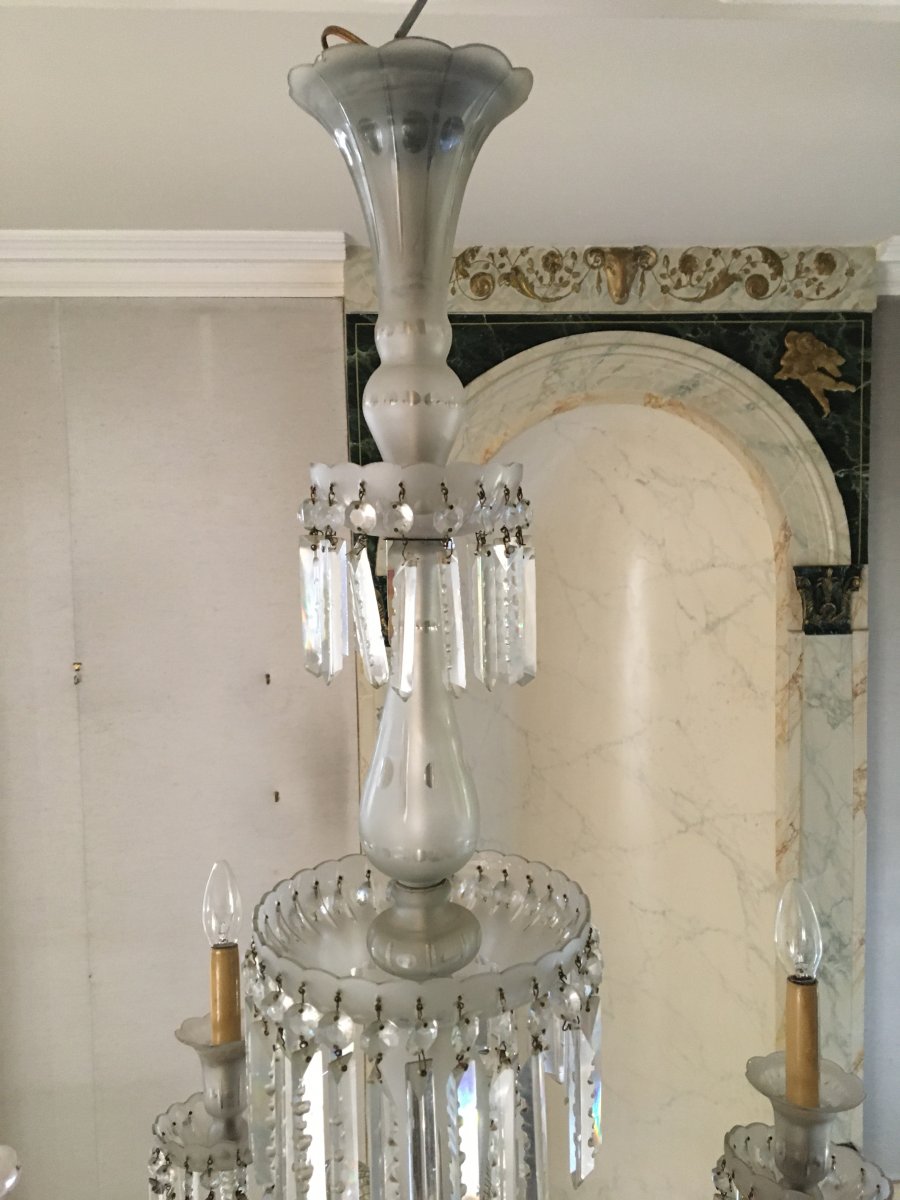 Glass Chandelier From Venice - Late XIXth-photo-3