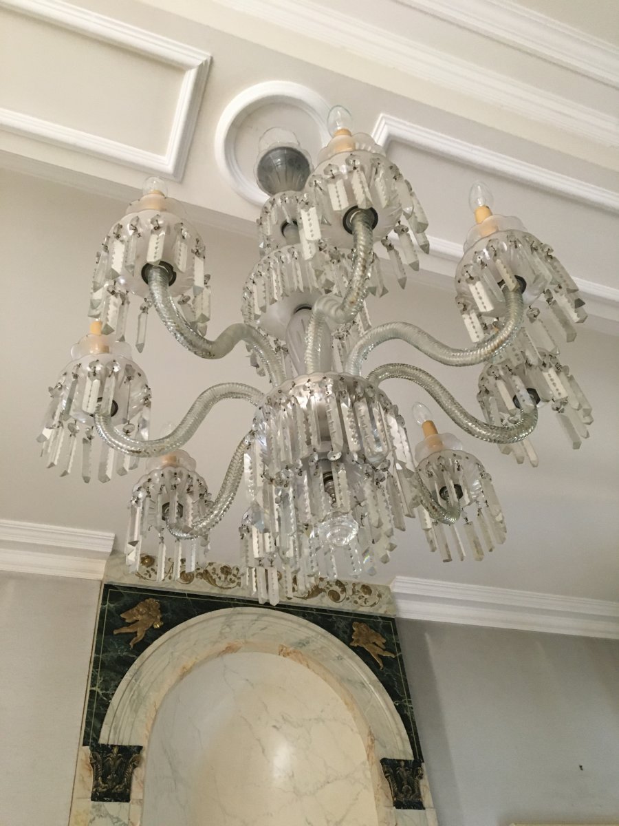 Glass Chandelier From Venice - Late XIXth-photo-1