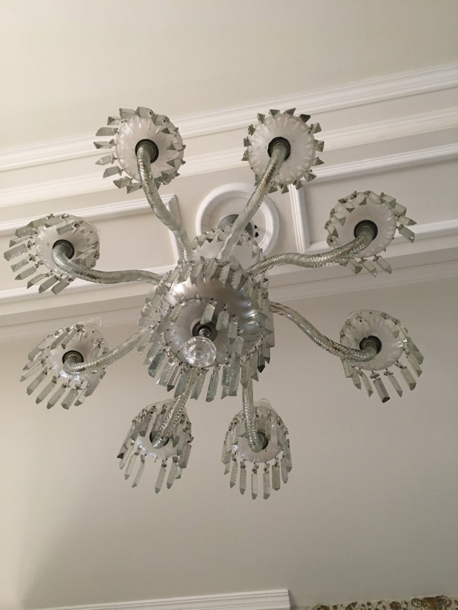 Glass Chandelier From Venice - Late XIXth-photo-2