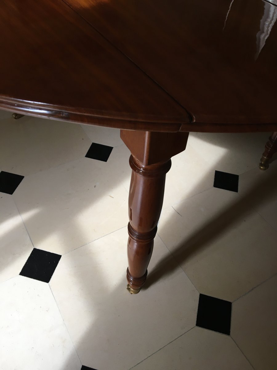 Table En Acajou,  6 Pieds, XIXème-photo-7