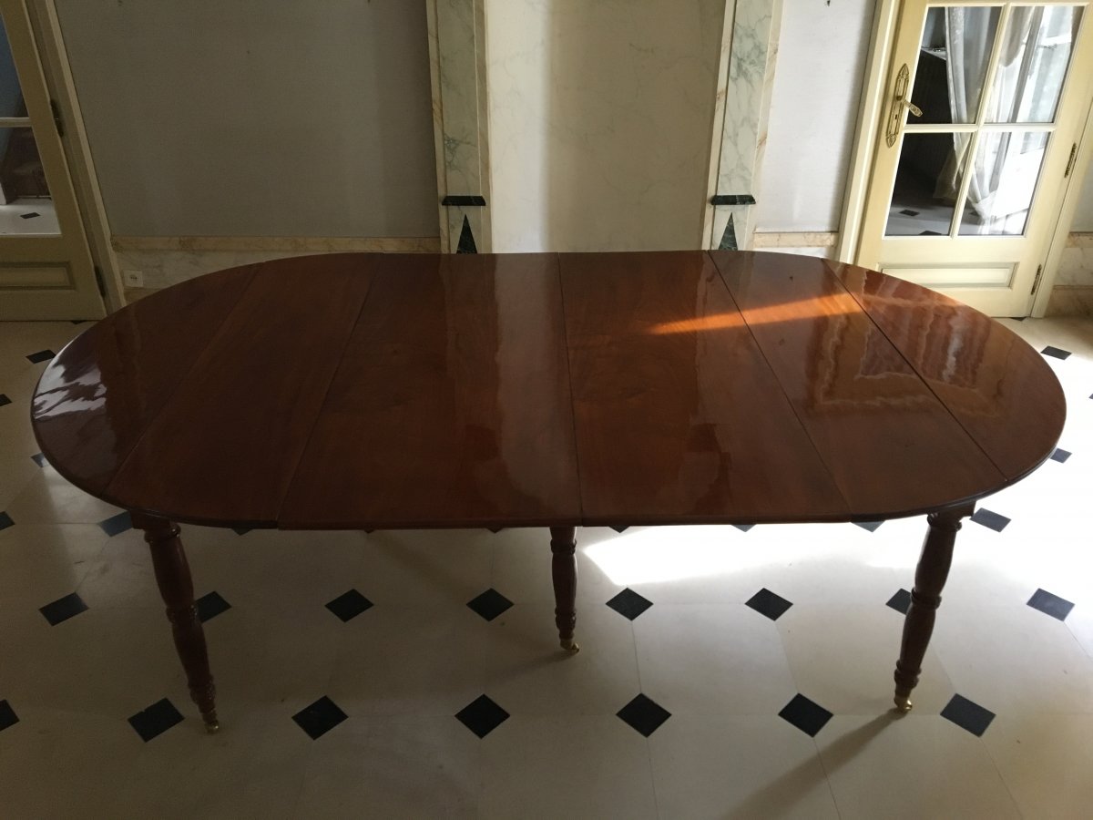 Table En Acajou,  6 Pieds, XIXème