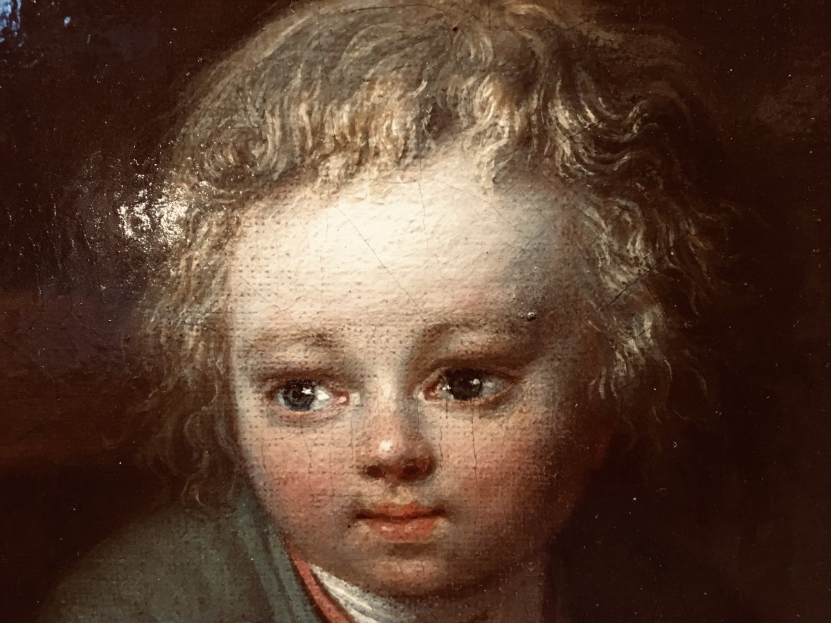 Portrait De Jeune De Garçon à La Lecture-photo-1