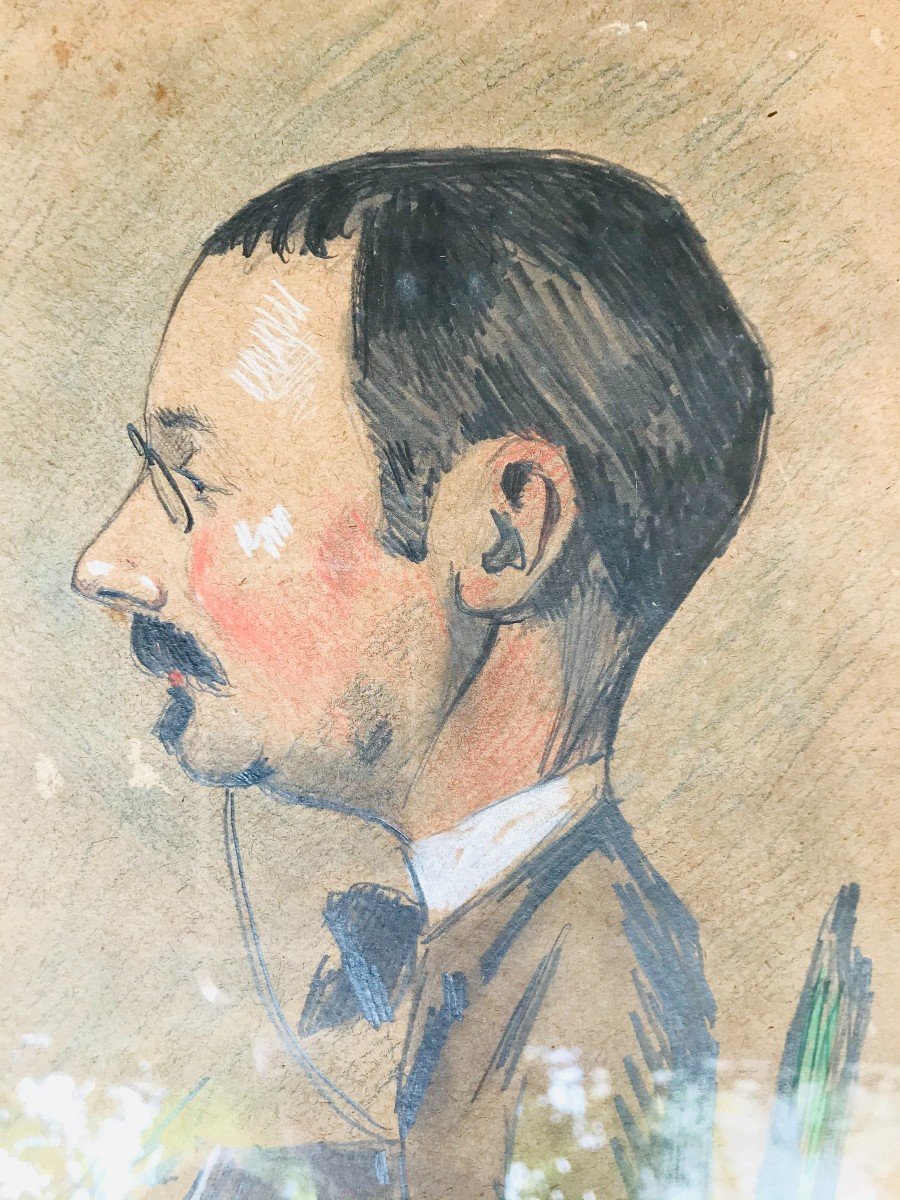 Caricature d'Un Homme De Lettre-photo-2