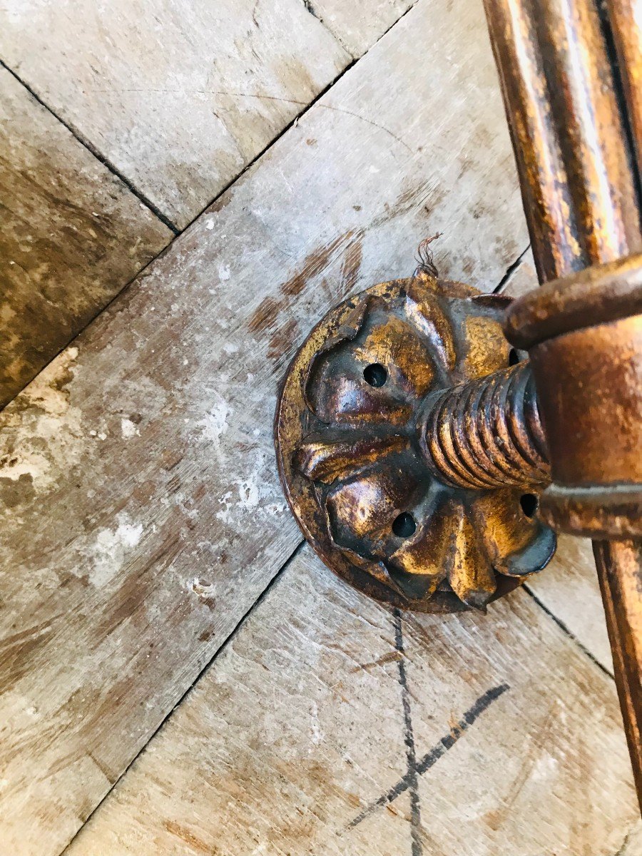 Suite De 4 Torchères En  Fer Forgé-photo-3