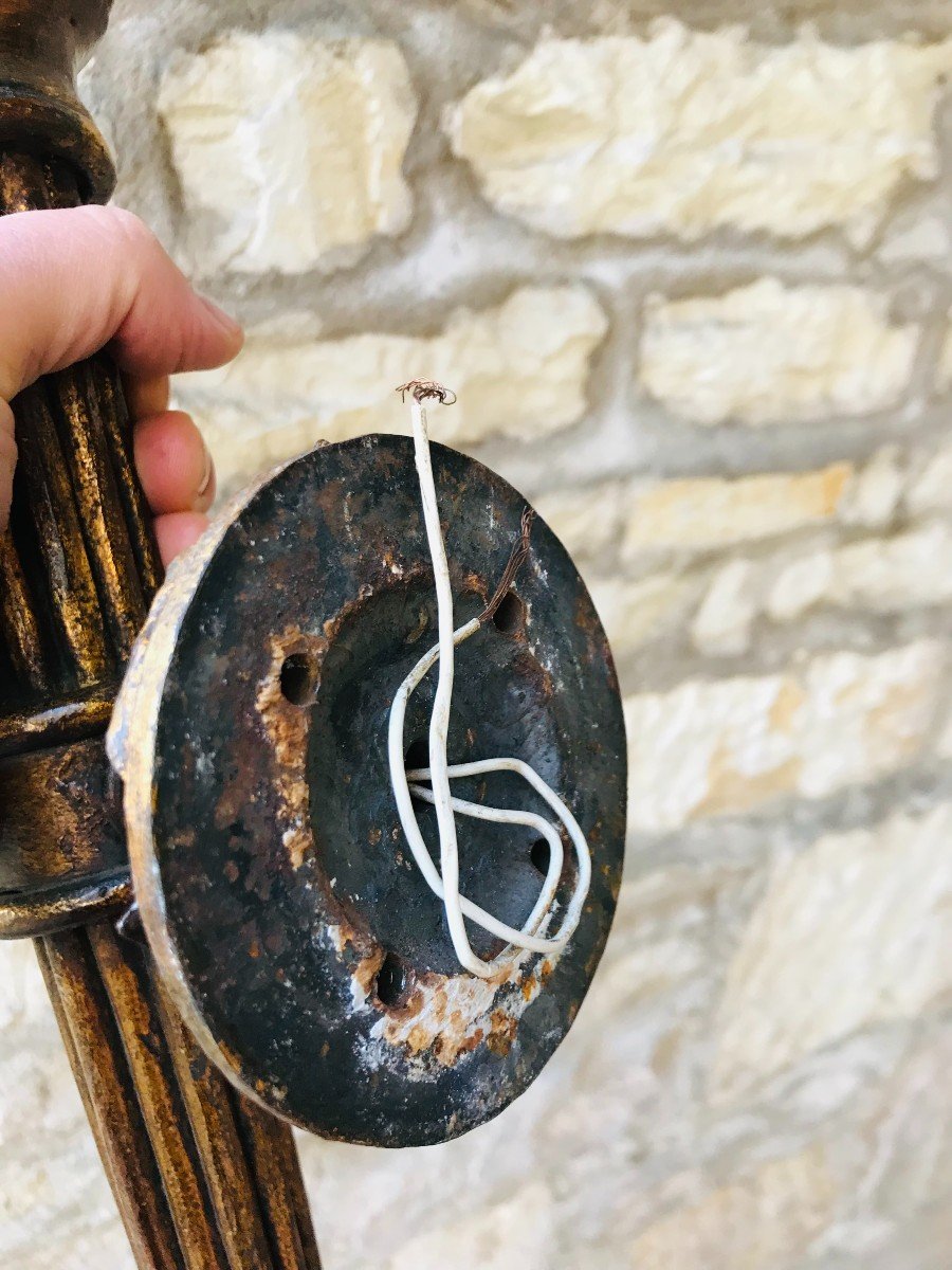 Suite De 4 Torchères En  Fer Forgé-photo-2