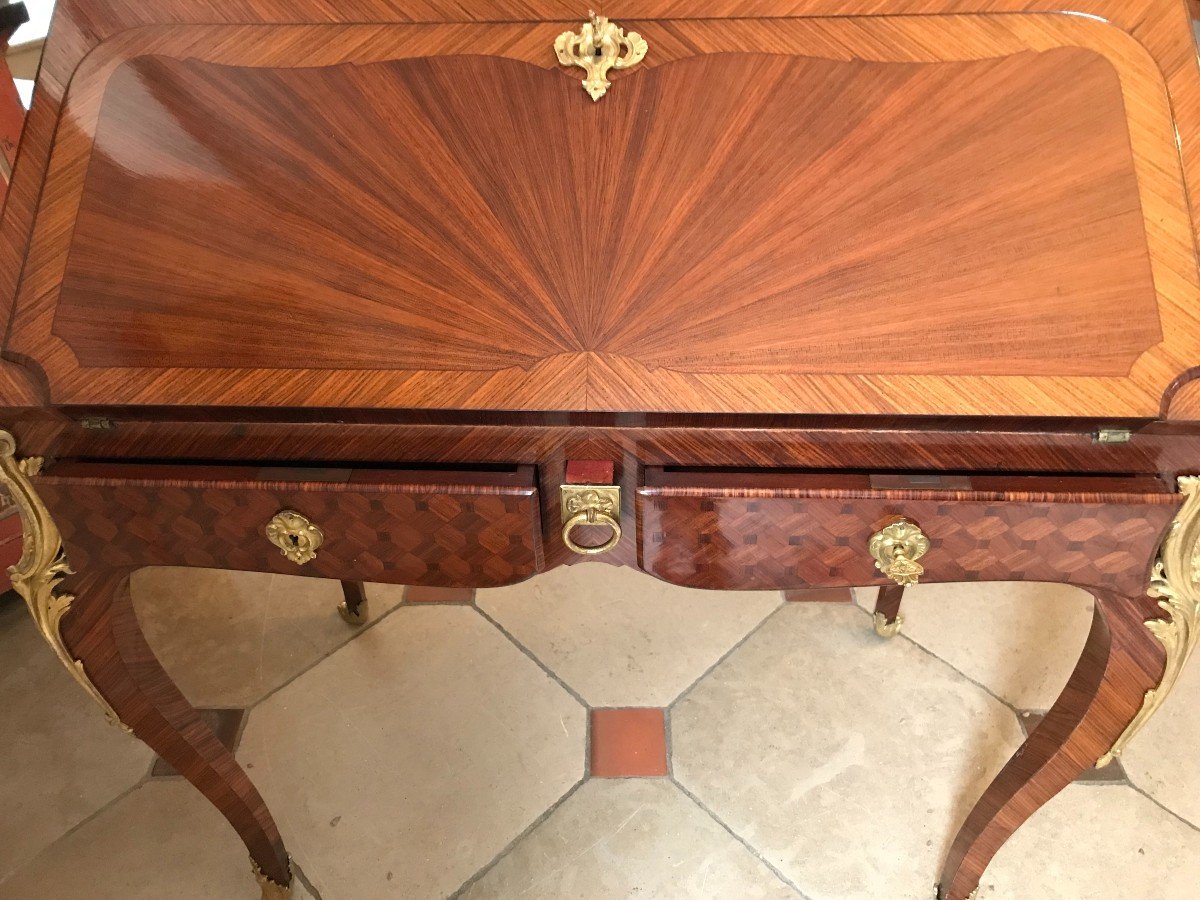 Bureau De Pente De Style Louis XV-photo-8