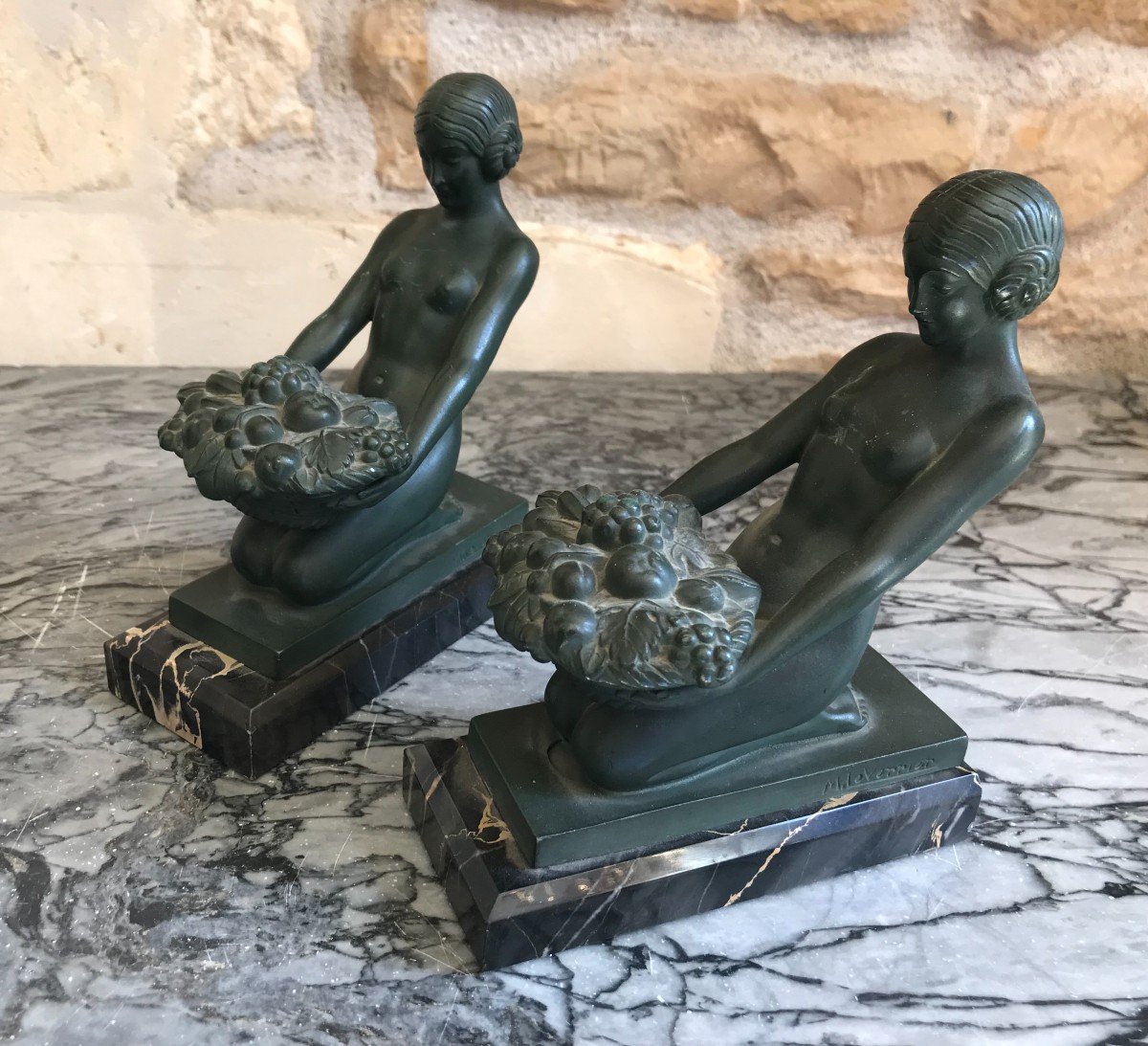 Pair Of Bookends - Max Le Verrier
