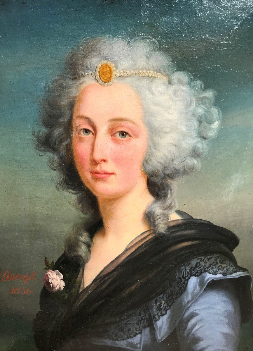 Portrait De d'Elisabeth De France -  Durupt Charles-photo-3