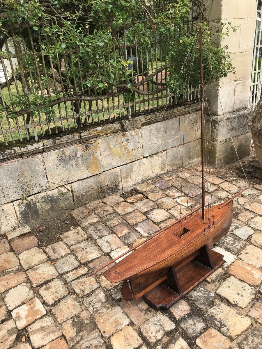 Maquette De Voilier En Acajou-photo-3
