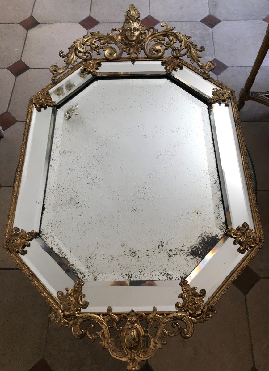Regency Style Beaded Mirror-photo-2