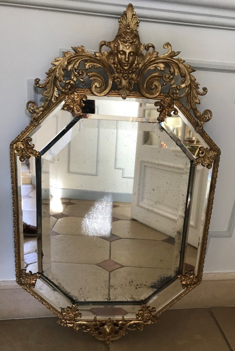 Regency Style Beaded Mirror