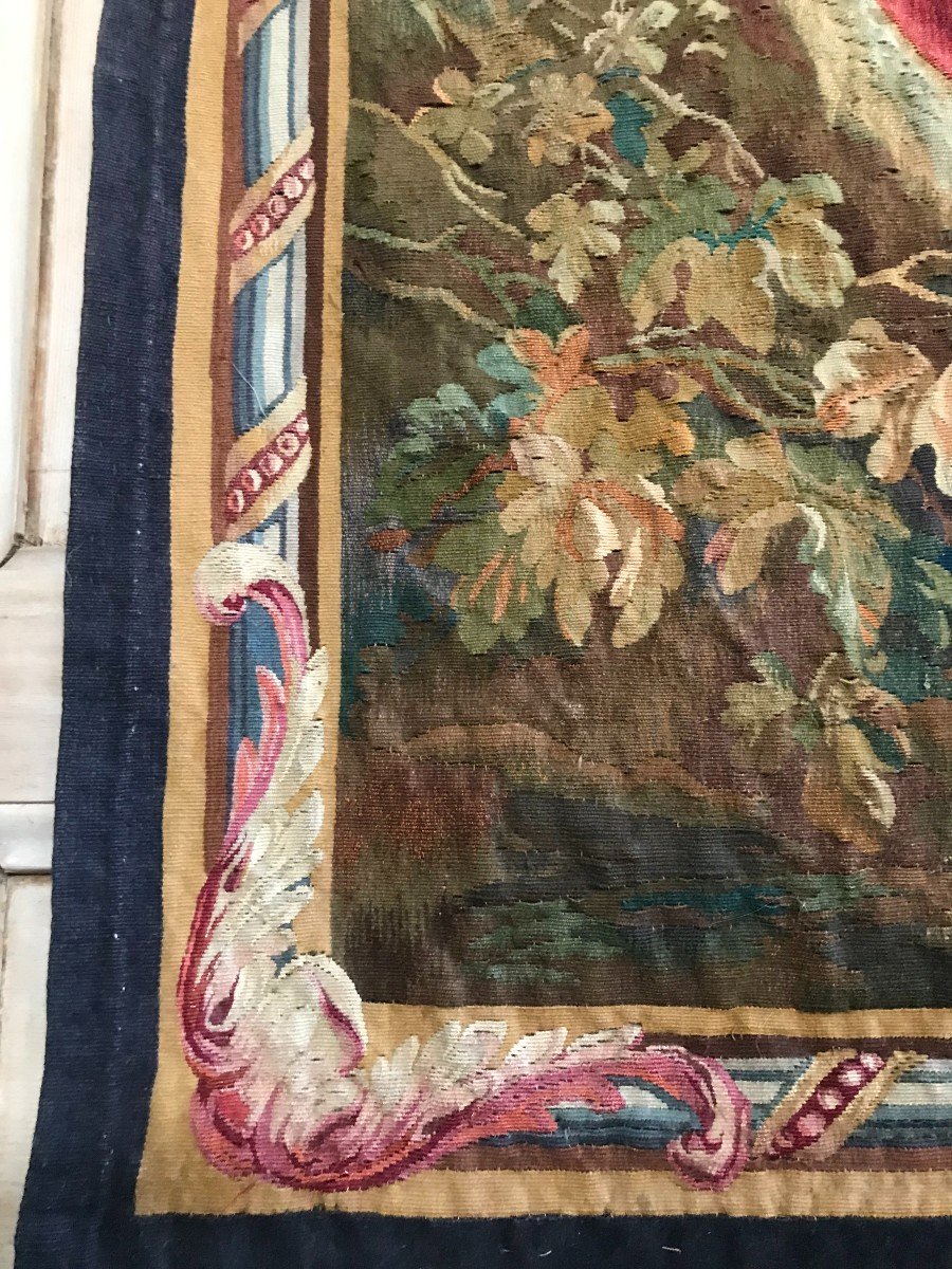 Tapisserie d'Aubusson - Scène Galante - XIXème-photo-1