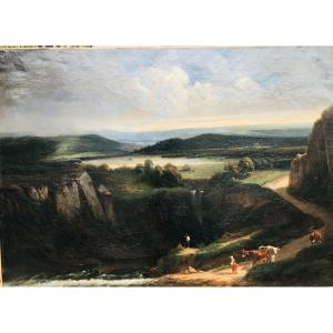 Paysage Lacustre - XIXème