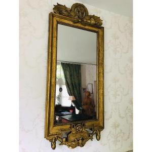 Mirror In Golden Wood Italy From The XVIII