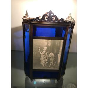 Porcelain Plate Lantern For Lithophane "manufacture De Plaue"