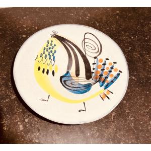 Ceramic Plate By Capron - Vallauris