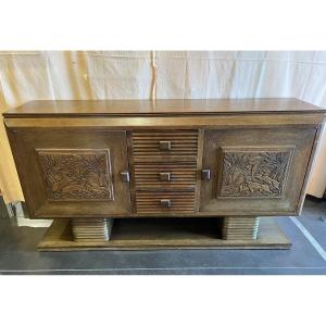 Art Deco Period Oak Sideboard