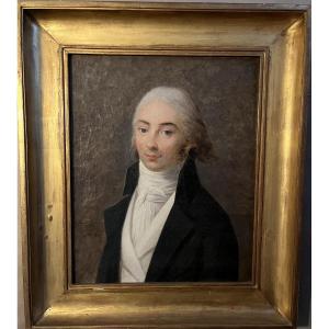 Portrait d’homme signé 29 Frimaire par Lucille Foullon 