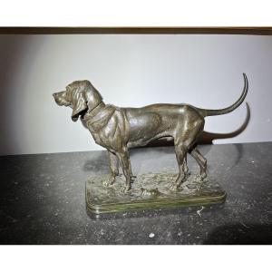 Bronze Pack Dog Signed A. Jacquemart 