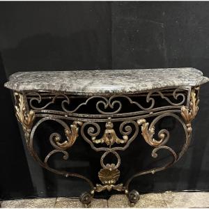 Louis XV-style Wrought-iron Console