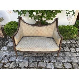 Banquette de style Louis XVI 