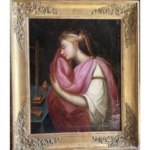 Saint Mary Magdalene - Oil On Canvas. 18th Century