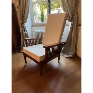 Maurice Armchair, Made Of Mahogany, Art Deco Period