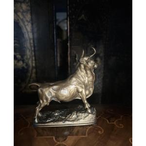 Bronze Bull With A Patina, Medal