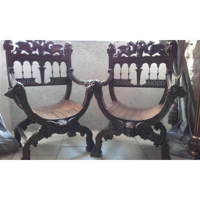 Pair Of Armchairs By Victor Aimone