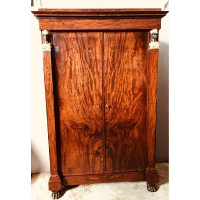 Mahogany Wardrobe 1st Empire.