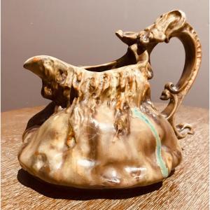 Jean Langlade Enamelled Stoneware Pitcher